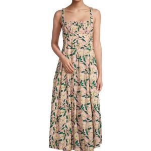 Agua by Agua Bendita Hortencia Dos Gardenias Rosa Midi Dress